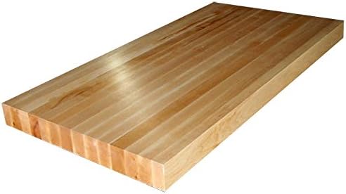 72" x 24" x 3" Maple Butcher Block 3" Thick, 24" Wide