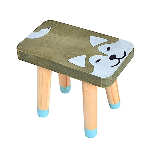 CHILDWEET 1Pc Wooden Low Stool for Foot Stool for Home and Use Lightweight and Stable Design for Shoe Changing and Playtime