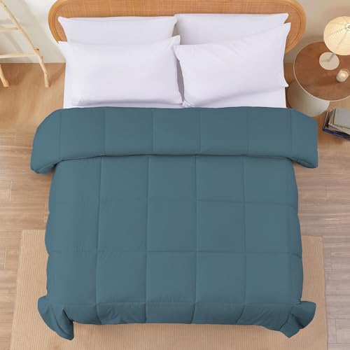 Image of Modern Threads Down Alternative Reversible Comforter Teal /Beige California King