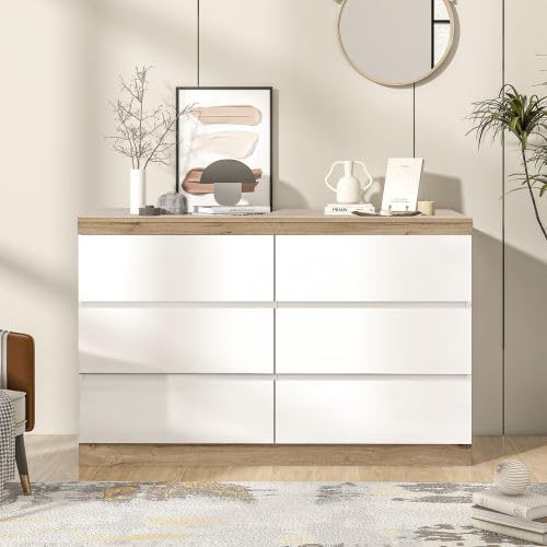 Mueble auxiliar de almacenamiento para dormitorio de matrimonio nórdico y moderno