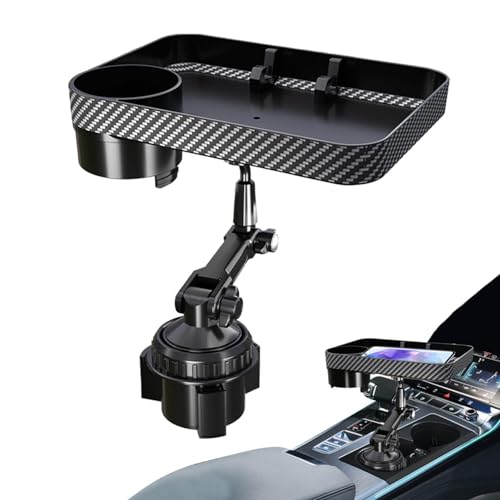 Porte-gobelet pour voiture avec plateau amovible pour manger et naviguer en voyage