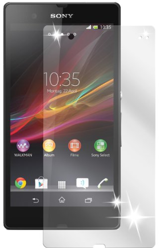 Ecultor I 6X Schutzfolie klar kompatibel mit Sony Xperia Z Folie Bildschirmschutzfolie