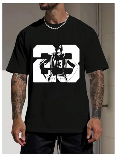 SHENHE Men's Graphic T Shirts Basketball Fans Short Sleeve Crew Neck Casual Summer Tee Tops3