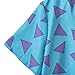 Willyacos Rocko's Modern Life Shirt Blue Triangle Rocko T Shirt Costume 90's Modern Life Button Down Hawaiian Shirt for Men (Blue, XXL)