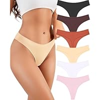 ALL OF SHE Cotton Underwear Women Pack Maillard Thongs for Women Breathable Sexy Ladies Thong Panties