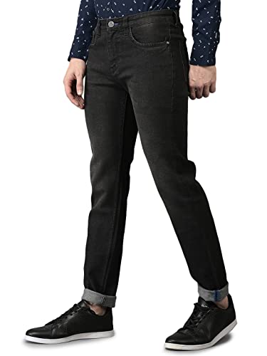 Image of CANOE Mens Cotton Blend Smart Fit Casual Denim Trouser (DT-Darren)