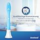 demirdental Ersatzbürsten for Kids passend für Philips Sonicare Ersatzbürsten Kids, Kinder Schallzahnbürsten, Kinder Ersatzbürsten ab 7 Jahre, entspricht HX6048, Hellblau, 8er Set