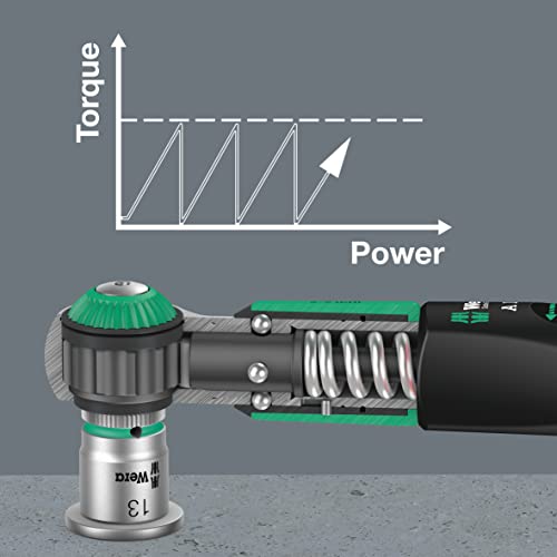 Wera 05075831001 Safe-Torque A 1 Imperial Set 1, Torque Wrench Set, 1/4" Square Head Drive, 2-12 Nm, 10 Pieces - Image 3
