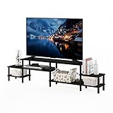 Furinno Turn-N-Tube Grand Stand for TV up, 78 Inch, Espresso