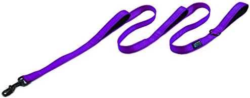 Max and NeoTriple Handle Traffic Dog Leash Reflective - We Donate a Leash to a Dog Rescue for Every Leash Sold (Purple)