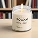 Rowan Bookish Reading Candle - Literary Inspired Gift for Readers, Writers, Bibliophiles, Bookworms & Book Lovers | Handmade in USA, Non-Toxic, Vegan & Cruelty-Free | 9 oz