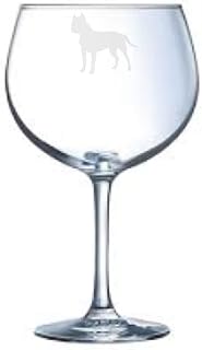 American Staffie Engraved Balloon Gin Glass, Dog Gift for Women, Gift for Men