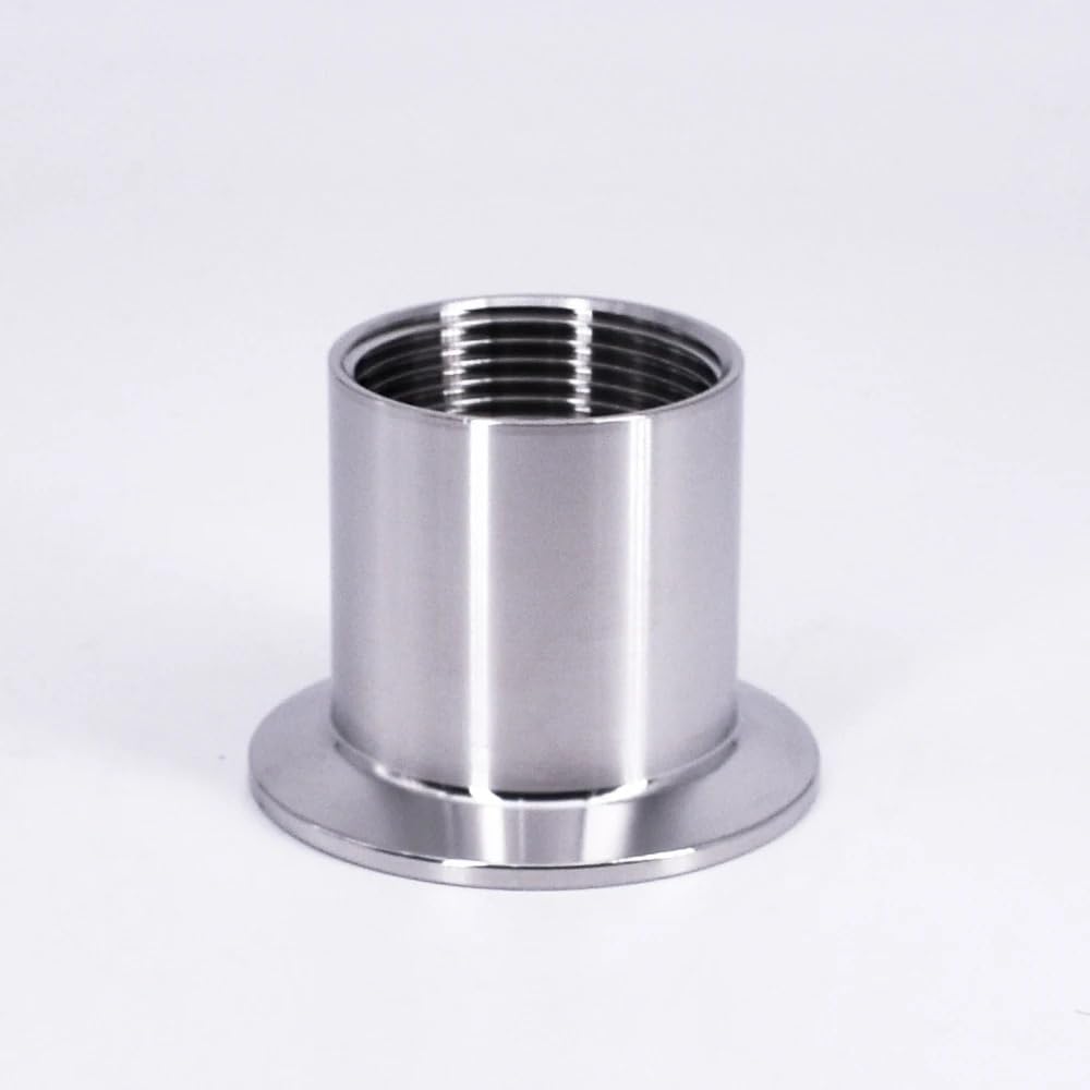 Raccord de tuyau 1 pièce 3/4" BSPT femelle x 2" Tri Clamp Ferrule OD 64 mm SUS304 en acier inoxydable