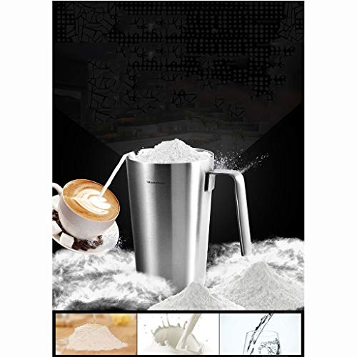 Pichet à lait doseur 1000 ML en inox avec bec verseur précis