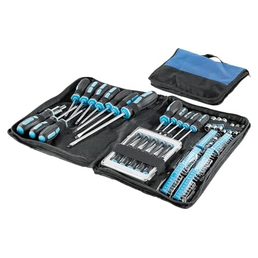 AGT Schraubenzieherset: 100-teiliges Schraubendreher-Set in praktischer Tasche (Schraubenzieher Tasche)