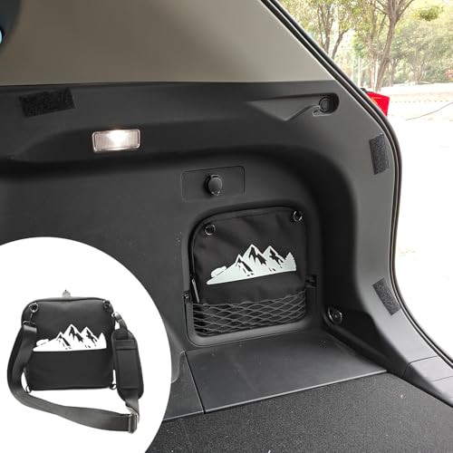 TulinTulin Trunk Upgrade, Trunk Organizer Pocket Multifunction Backpack, Trunk Cubby Storage bag?Cargo side pocket For Toyota Rav4 2025 2024 2023 2022 2021 2020 2019 Black, 1 pc