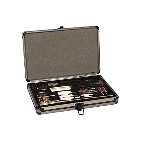 OUTERS Universal .22 & Up 28-Piece 70083 Gun Cleaning Kit In Black Aluminum Case Cover