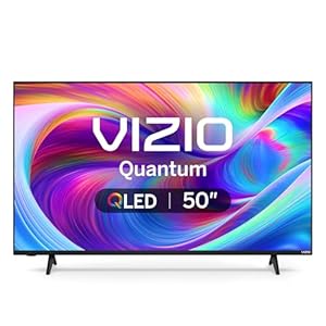 VIZIO 50-inch Quantum 4K QLED HDR Smart TV w/Dolby Vision HDR, WiFi 6, Bluetooth Headphone Capable, Apple AirPlay, Google Cast Built-in (VQD50M-08, New)