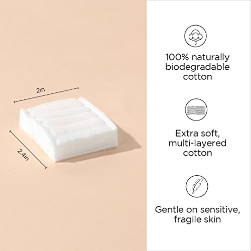 Diane Cotton Squares – 100% Real Cotton – Soft, Gentle On Face, Use For Makeup And Nail Polish Removal, Beauty Applicator - 160 Count (Pack Of 1) #TOP3