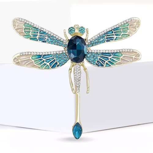 Image of Insect Animal Brooch Pin for Women Rhinestone Lapel Pins Vintage Brooches for Costume Accessories