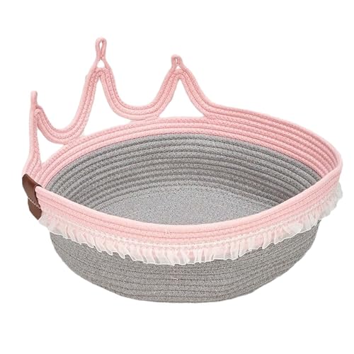 Leefasy Cama para gatos, berço redondo, universal, suprimentos para animais de estimação, almofada p