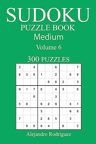 Medium 300 Sudoku Puzzle Book: Volume 6
