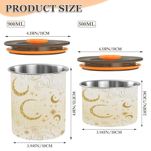 Bote Hermético de Acero Inoxidable para Café 900 ml miniatura 2