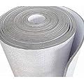 US Energy Products -3MM- Reflective Foam Core Insulation Roll Radiant Barrier White/Foil Faced Reflective Foam Insulation Solid Vapor Barrier Warehouse Building Commercial Residential (48"x50')