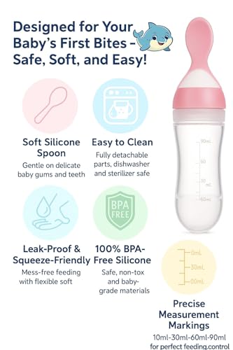 Image of Shark Doo Doo Stainless Steel Bottle for Babies (0-12 Months) - 250ml with Silicone Cleaning Brush (Combo Pack) | BPA Free (SS 3in1 Combo Pink)