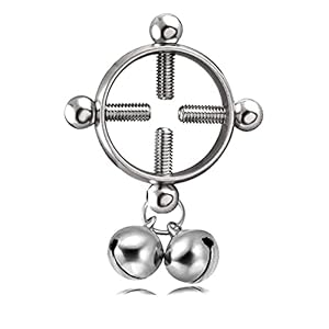 Dseb Mode Vrouwen Body Piercing Borst Nagel Schroef Bells Hanger Nep Tepel Ring Sieraden: