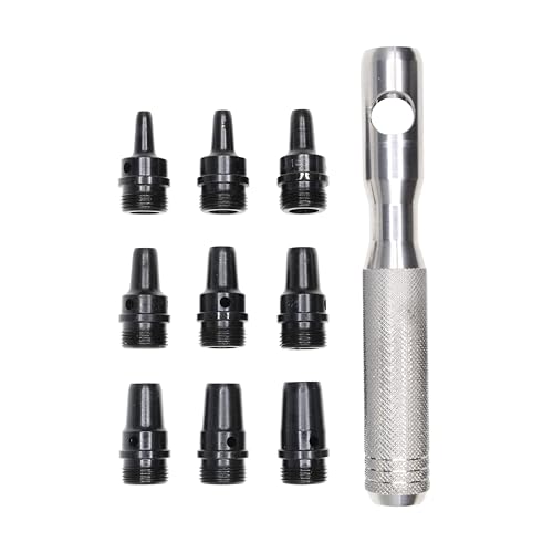 Image of Mayhew Tools 66012 Hollow Punch, 10-Piece Set, Black
