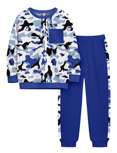 Boys Clothes Long Sleeve Camouflage Sweatshirt Tops and Pants 2PC Kids Clothes Boys Fall Winter Outfits 6-16 Years