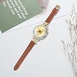 DEALELE Bransoletka kompatybilna z Huawei Watch GT5 Pro 42 mm / GT5 41 mm / GT4 41 mm / Garmin Venu 3S / Forerunner 265S / Fossil Women's Gen 6, damska bransoletka 18 mm, typ D, metalowa, skórzana