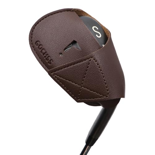 Image of I Golf Iron Headcovers 10pcs PU Fit Both Right-Handed Clubs Golf Club Protector for Titleist Callaway Ping Taylormade Fit More Brands Golf Iron.(Brown)