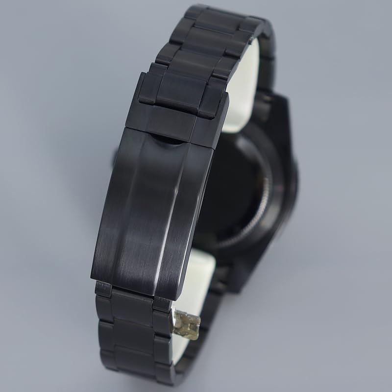40mm Mechanical Men SUB Black Steel Diver Watch Case Rotating Bezel for NH35 NH36 Miyota8215 Movement Watch Parts