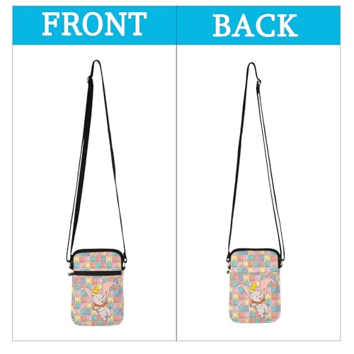 MEIKIUP Dumbo Elephant Crossbody Bag Flying Elephant Movie Inspired Gift Dumbo and Timothy Fans Gift3