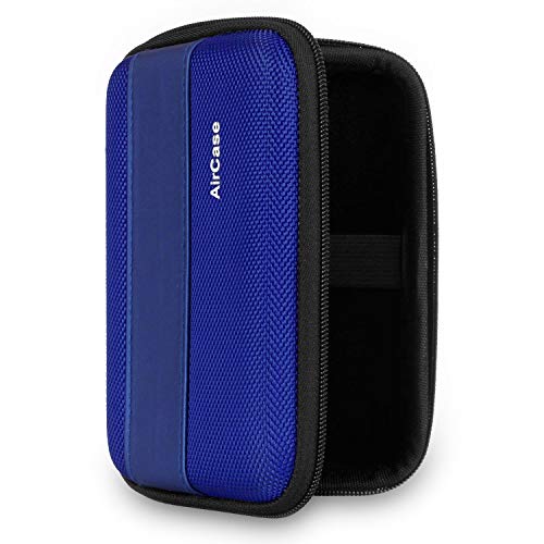 AirCase-Rugged-Hard-Drive-Case-for-25-inch-Western-Digital-Seagate-Toshiba-Portable-Storage-Shell-for-Gadget-Hard-Disk-USB-Cable-Power-Bank-Mobile-Charger-Earphone-Waterproof-Blue