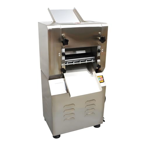 Banfluxion Commercial Dough Roller Machine Electric Noodles Maker 2.2KW Noodles Cutter with 1.5mm and 3mm Blades, 110V, 11.4inch Roller