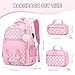 Scothen Backpack for Girls, 3PCS Girls Backpack for School with Lunch Bag Pencil Case, Kids Bookbag Kindergarten Elementary Middle School Bag with USB Charging Port