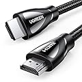 UGREEN 8K HDMI Cable 2.1 6.6FT, 48Gbps Ultra High Speed Braided HDMI Cord 10K 8K@60Hz 4K@240Hz, eARC HDR10 HDCP 2.2&2.3, Compatible with PS5/Xbox Series X/Roku TV/HDTV/Blu-ray