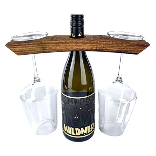Maxymilo Dekanter Rotwein mit Weinflaschenverschluss, Weinverschluss Vakuum mit Wein Dekanter, Weinpumpe Weinausgiesser, Wein Zubehör, Küchen Gadgets 3 WEINKRAM 2in1 Weinbutler | Handgemachter Weinglashalter und Weinhalter aus einem Rotweinfass - Geschenkidee für Weinliebhaber | Hand-Made in Germany | Weinflaschenhalter | Weinständer