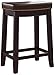 Linon Home Décor Kingston Backless Linon Claridge Stool, Counter Height, Brown Patch Counter, 12.75
