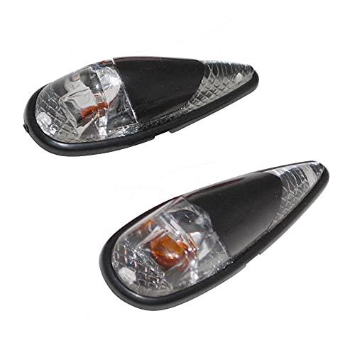Clignotants LED Goutte D'Eau Chromé Moto - Paire Mini Répétiteurs Ambre Pour Grom 2014-2016