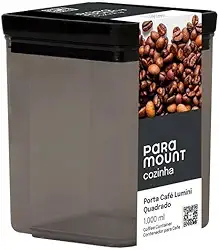 Paramount - Porta Cafe 1000Ml Quadrado Lumini Paramount 2131