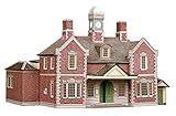 Format: 200 x 320 mm Superquick Terminus Building or Through Station 1/72 OO/HO - Card Model Kit by Superquick