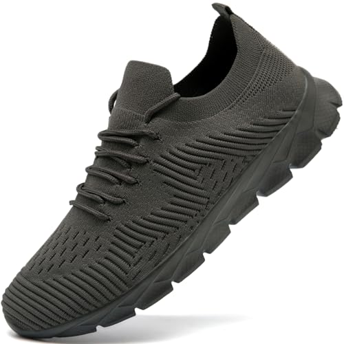 VLHGCG Mens Womens Running Shoes Gym Walking Sneakers Grey...