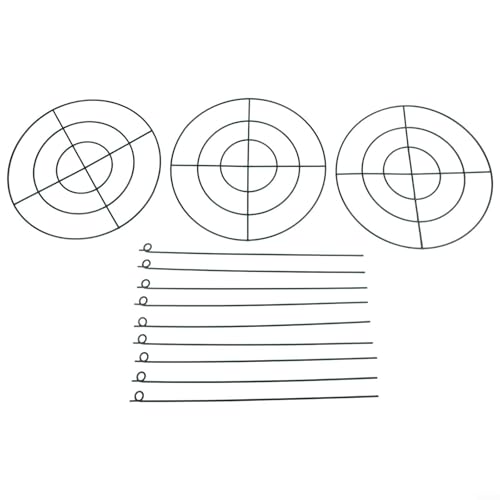 Juego de 3 jaulas de soporte para plantas, soportes de metal para plantas trepadoras saludables como rosas y hortensias en tu jardín (tipo círculo)