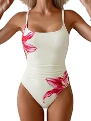 Beige and Red Floral