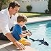 NIPLOOOW 2.4GHz Remote Control Shark Toys for Boys,1:18 Scale High Simulation Shark Toys with Light & Spray, RC Sharks for Pools & Lakes, Toy Shark Boat Gift for 4 5 6 7 8 9 Year Old Kids Boys Girls