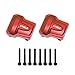 GTHELE Aluminum Diff Cover Front&Rear Bridge Axle Cover for Traxxas 1/18 TRX4M Upgrade Parts RC Crawler Car (Red)